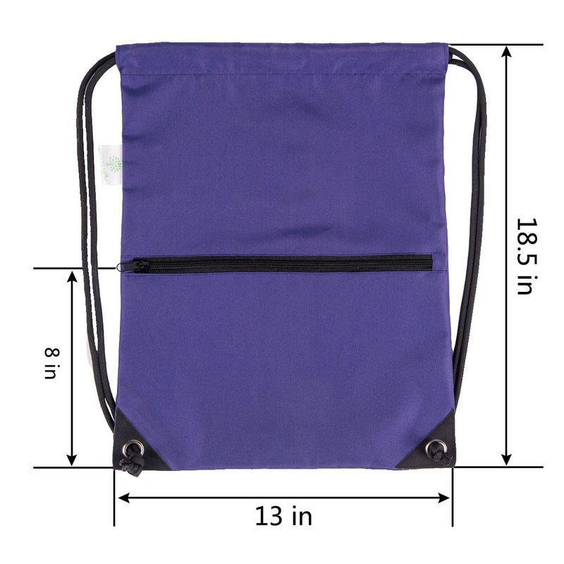 HOLYLUCK Drawstring Backpack Bag Sport Gym Sackpack (purple) - Image 3
